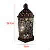 Retro Style Hanging Hollow Carved Light Battery Operated Desk Lamp for Room Ornament
