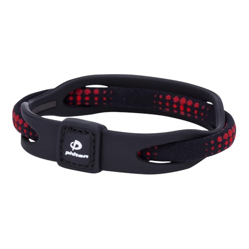 Phiten X50 Silikon Hybrid Schwarz Armband, 17cm