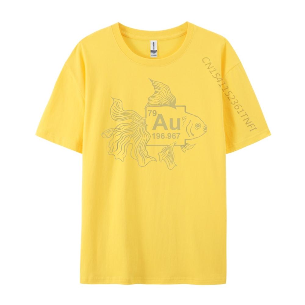 Goldfish Shirt  Gold fish shirt  AU Chemistry Science Graphic T Shirts Men Clothes Camisetas Hombre Large Size Illustration
