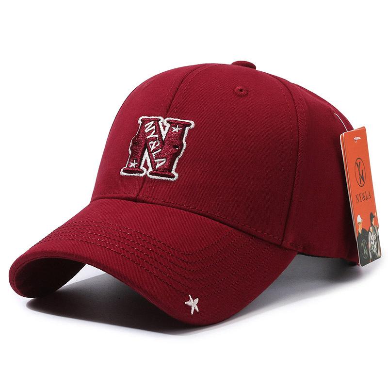 New Baseball Cap Sun Cap Letter N Brim Pentagram Cap Sunscreen Versatile Fashion Sports
