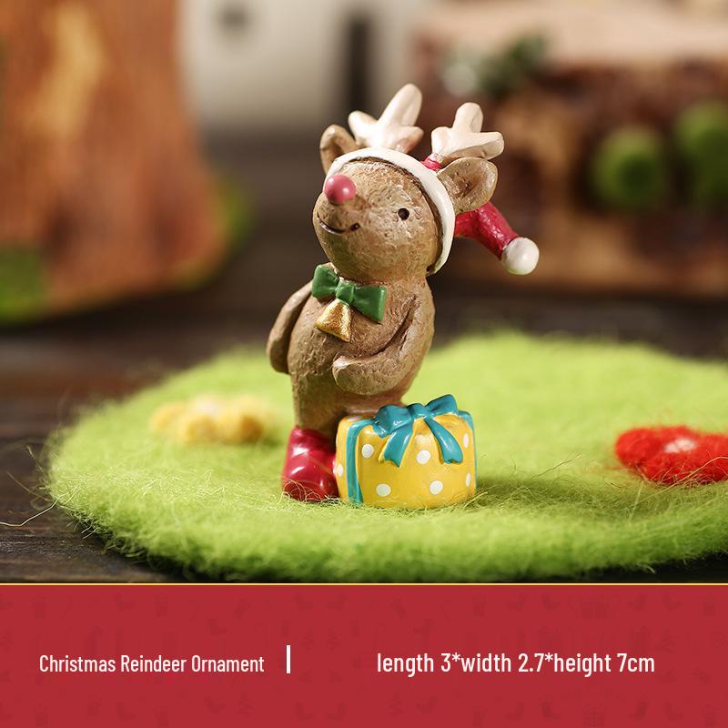 Handmade Santa Claus Resin Ornaments for Home or Car Decor