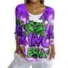 Women's Fashion Casual Knit Sweater Button-Up Christmas Print Cardigan Jacket