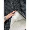 Men's Herringbone Pattern Fleece-Lined Hoodie: Autumn/Winter, Half-Zip, Long-Sleeve, Thickened, Stylish, High-End Jacket.