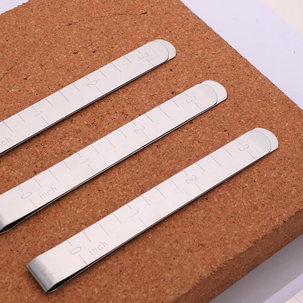 Hemming Clips Marker Sewing Clips Measurement Ruler Stainless Steel Marking Sewing Supplies Accessories