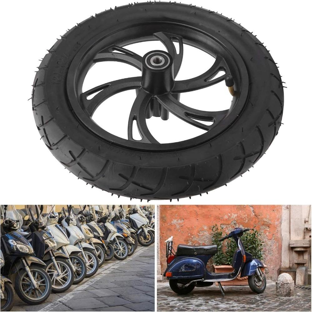 Aluminum Alloy Hub Electric Scooter Wheel 12 1/2X2 1/4 Size Rubber Tyre Wheel  Electric Scooter Use