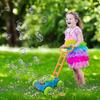 Bubble Lawn Mower Toy For Toddlers Electronic Bubble Mower For Kids Bubble Blower Machine Outdoor To