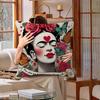 Art Frida Cushion Cover Inches Farmhouse Decor Home Throw Pillow Covers for Couch Decorations