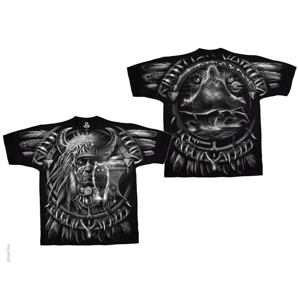 Wolf Dreamcatcher Double Sided T-Shirt S