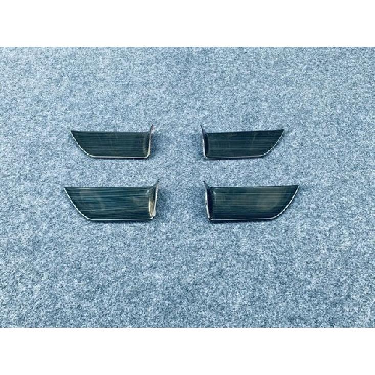 For - Toyota Highlander Interior Steel Door Handle Bowl Cover Trim Black