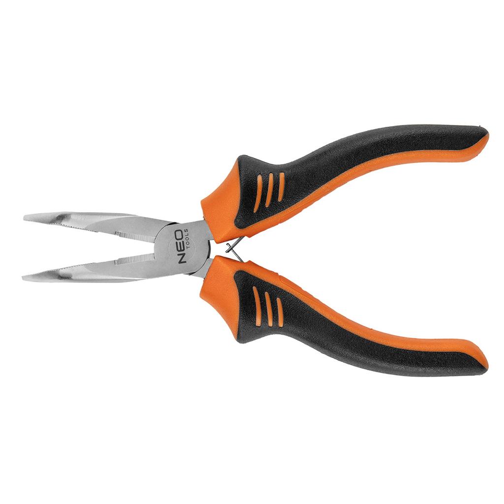 Curved long nose pliers 160 mm