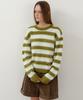 Wednesday Oasis For Woman British Hairy Wool Stripe Knit_Olive(Wc25-Kn70)