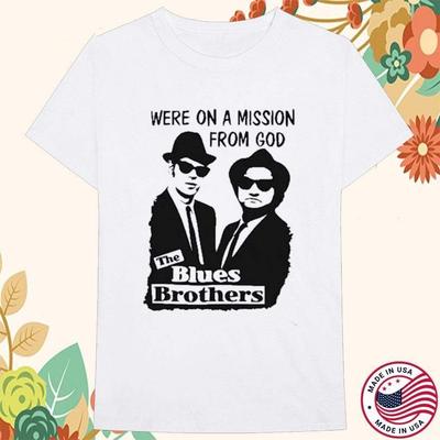 NEW The Blues Brothers Band Heavy Cotton White S-5XL T Shirt EL072 Unisex T-Shirt