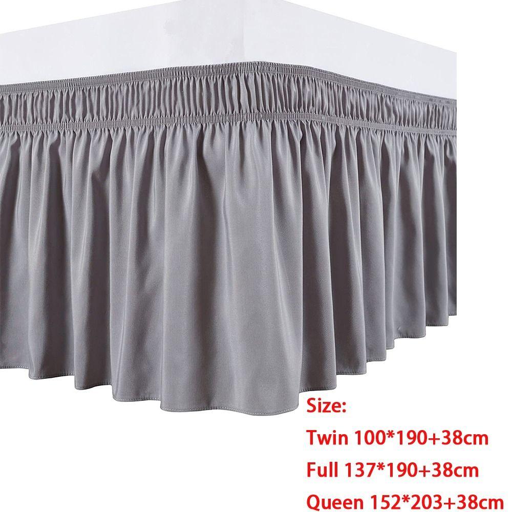 Removable Bed Ruffles Elastic Bed Side Skirt New Bed Skirt  Home