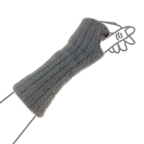 Warming Fluffy Silk Arm Warmers with Thumb Wrist Warmers for Cold One Size Fits All [Beauty Habits] Women's Holes, Weather,