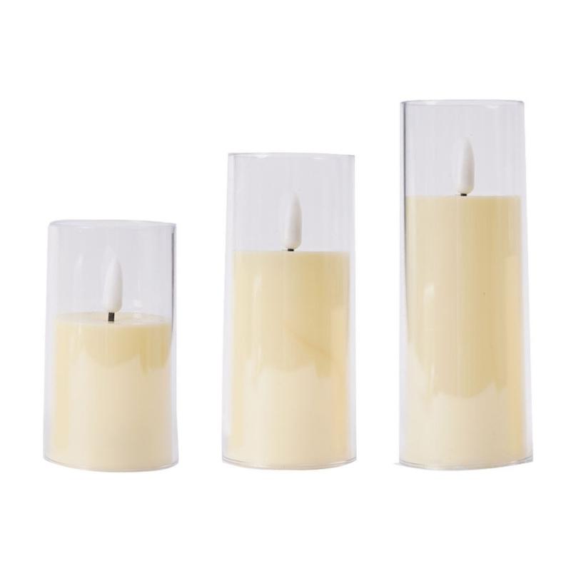 Electronic Flameless LED Candle Light Bright Battery Operated Lamp with Realistic Flame Christmas Holiday Wedding Home