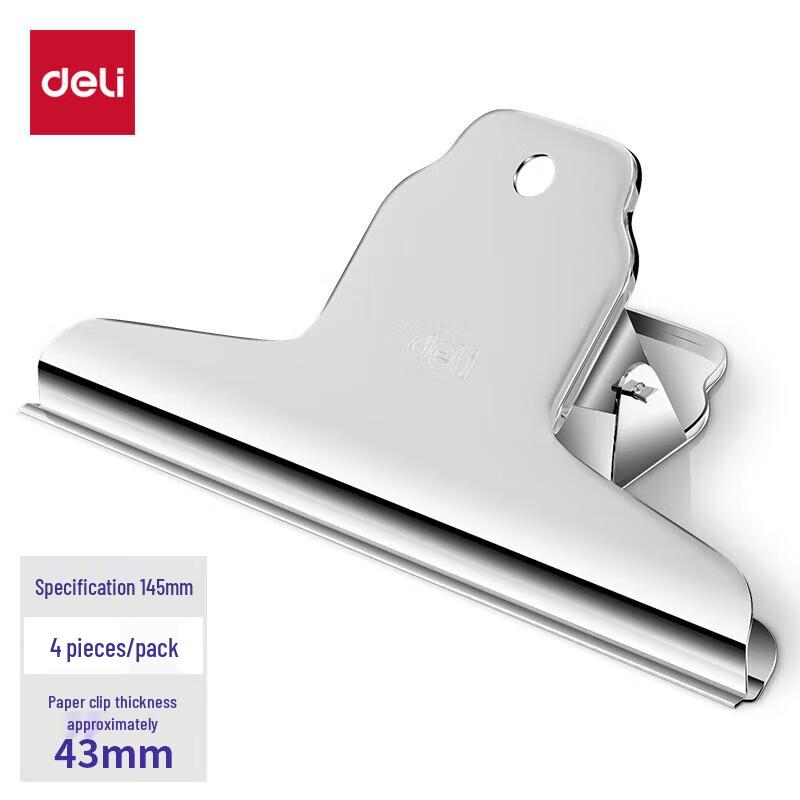 Deli 145mm Mountain-shaped Iron Bill Clips