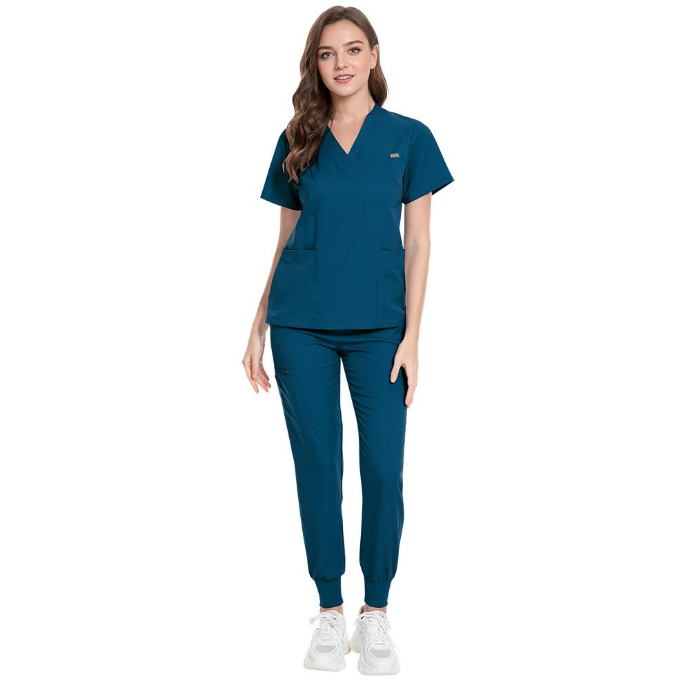 Women's and Men's Short Sleeve Scrub Suit for Dental, ICU, and Salon Professionals
