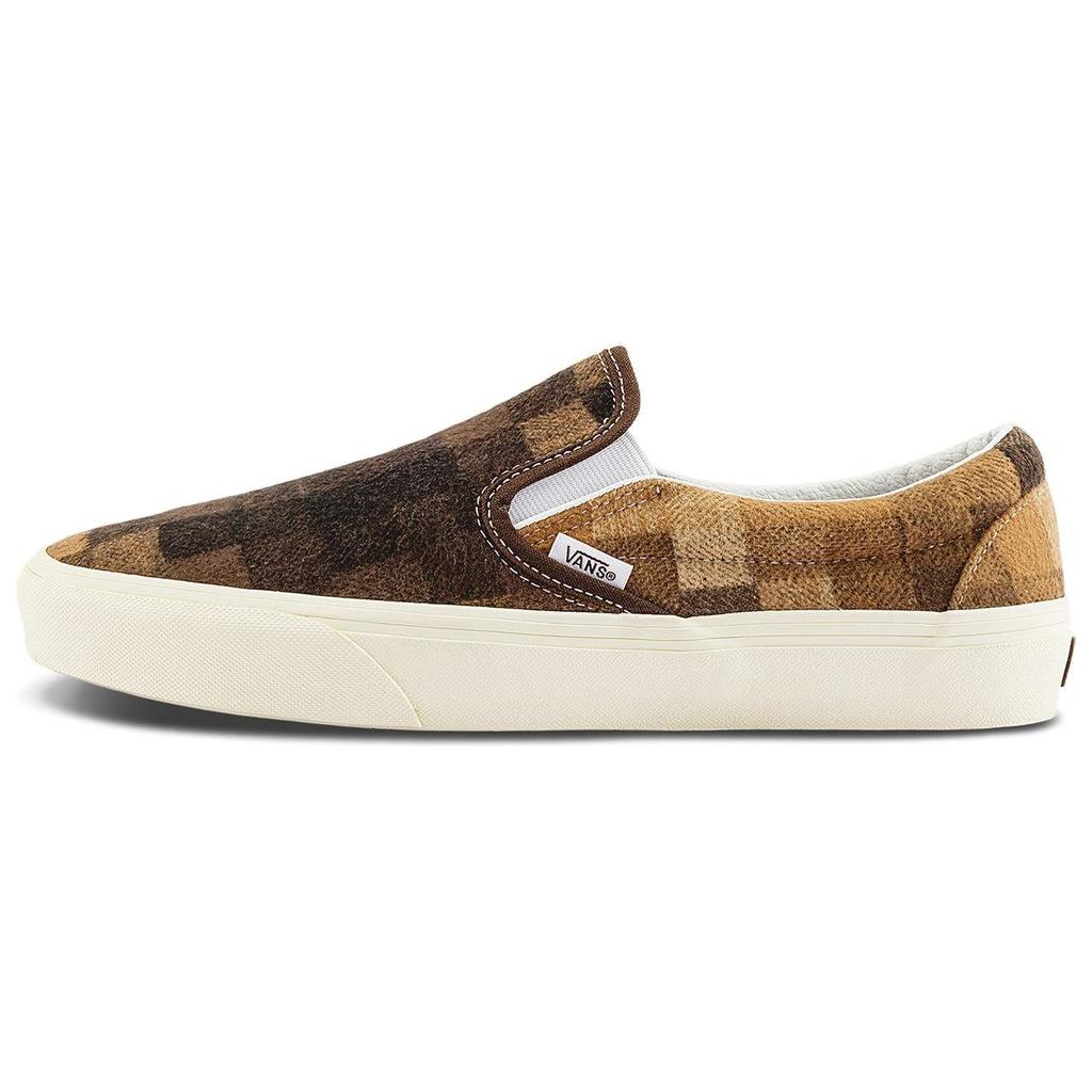 Vans Classic Slip-On Checkerboard Sweater - Brown Unisex Sneakers Sweater-Check-Brown VN0A2Z41BRO
