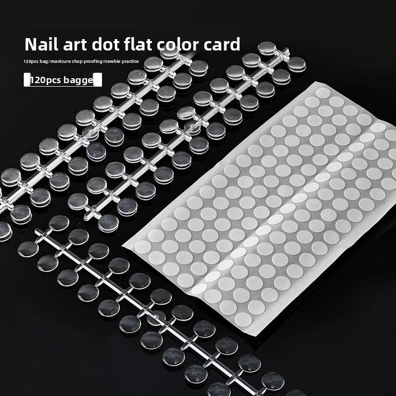 Nail art polka dot color card nail polish glue color display board bottle bottom bottle cap color card