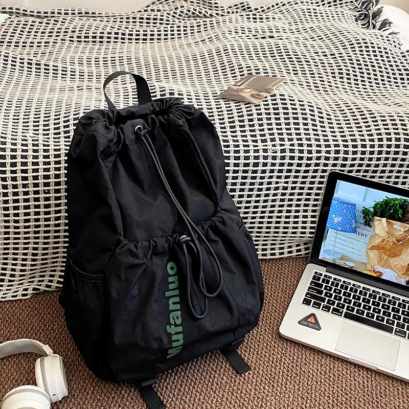 Schoolbag Korean ins trendy casual backpack women's 1011 new large-capacity nylon travel bag short-haul multi-pocket