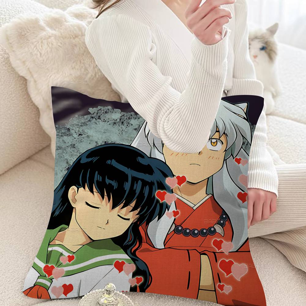 I-Inuyasha Anime Pillow Anime Pillow Sofa Bed Head Pillow Cover Cushion Cover 45x45 Cm Fashion