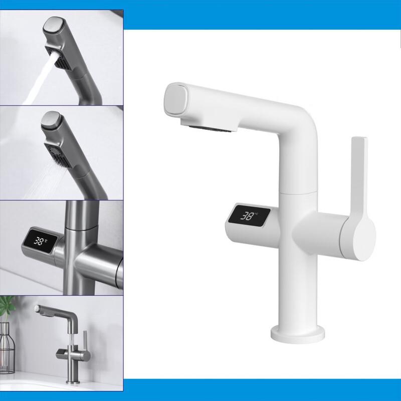 VEMUSE Digital Pull-Out Basin Faucet