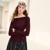Chuyu Women's Tencel Wool Blend Long Sleeve Top