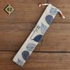 1pc Eco Friendly Canvas Drawstring Pouch Japanese Style for Chopsticks Spoon Straw Home Kitchen Travel Organizer