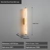 New Chinese Retro All-Copper Marble Wall Lamp - Luxury Bedside Lighting