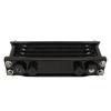 17PCS Motorcycle Oil Cooler Radiator Set Aluminum 4 Row Engine Oil Cooling Kit Replacement for Monkey 125cc‑140cc Black