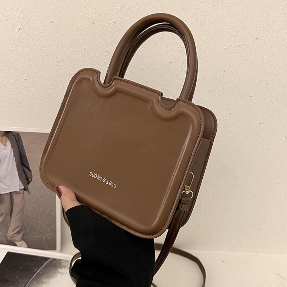 Minimalist Square Underarm bag PU Leather Ladies Shoulder Bag Small Messenger Bag  Girls