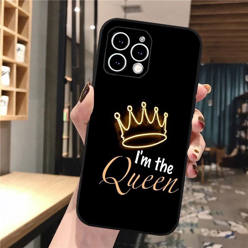 Queen King Phone Case For Iphone 17 Pro Max Air 16 15 14 13 Pro Max 15 16 Pro 15Plus Shell