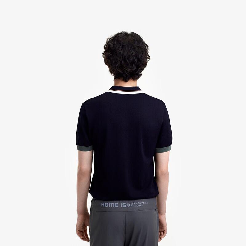 K-Boxing Men's Easy-Care Business Knit Polo Shirt