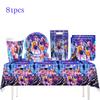 Nuovo Set Festa con Palloncini Cacciatore di Demoni K-pop Stendardo Tavola Decorazioni Festa di Compleanno Festa Kpop Coreana Anime Palloncini Topper per Torta