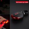 Bicycle Warning Taillight with Red Parallel Line Laser