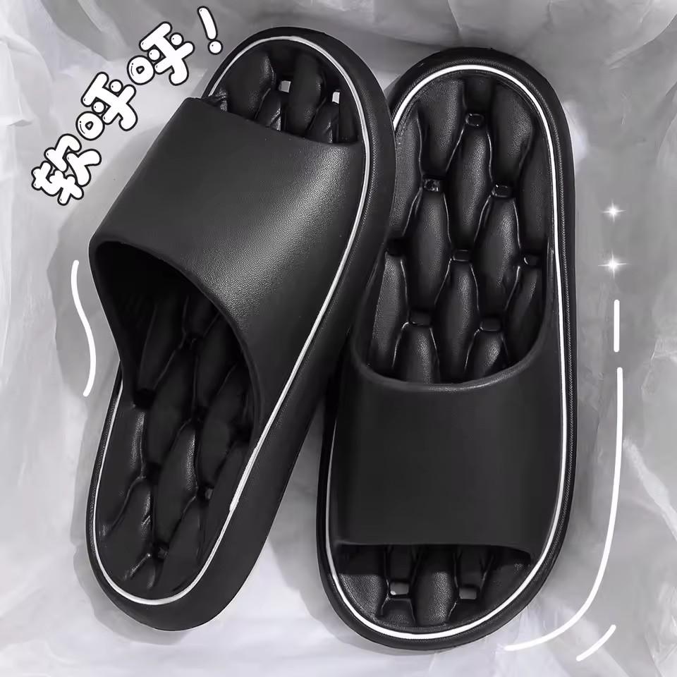 

Мужские/женские шлепанцы-слайды Комфортная быстросохнущая стелька Пляжные тапочки для душа Нескользящие Домашние для спальни в помещении Бассейн Спа Гостевые Общежитие колледжа 44-45