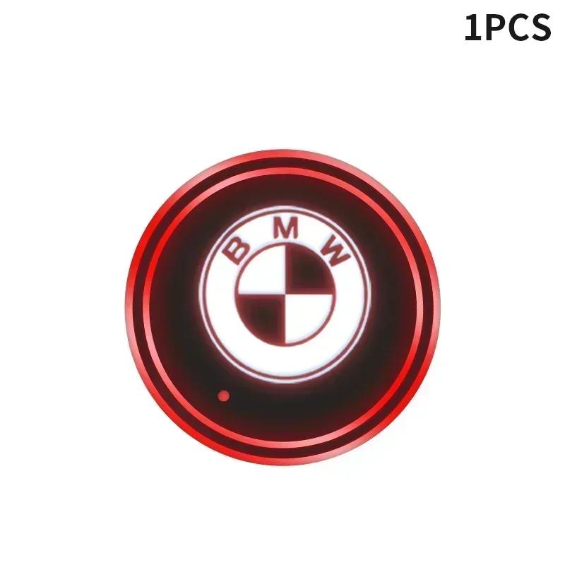

2025 Hot 2pcs Car Luminous Water Cup Coaster 7 Colorful For BMW M Power Performance M3 M5 X1 X3 X5 X6 E46 E39 E36 E60 E90 Access