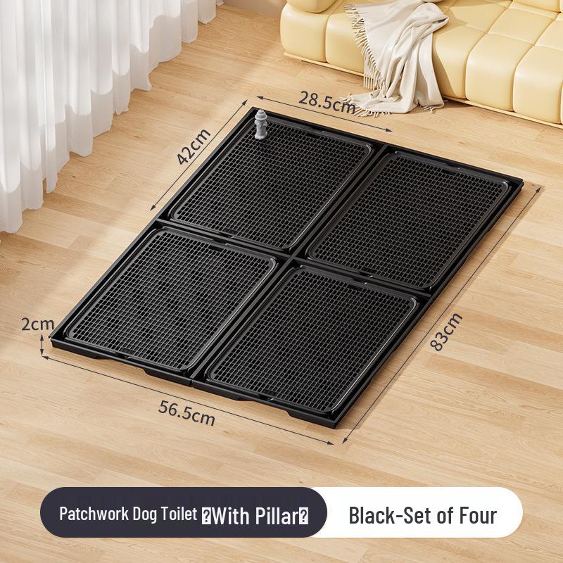 Extra Large Leak-Proof Dog Toilet with Urine Guide Post for Dogs of All Sizes