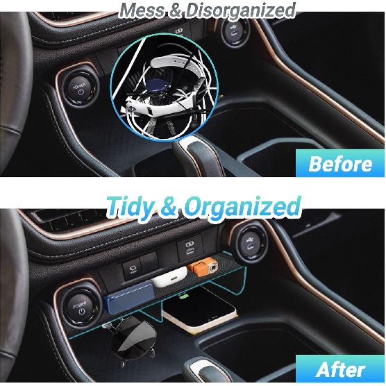Center Console Organizer Compatible With -2025 2026 Toyota Grand Highlander Interior Accessories, Console Organizer Tray For Cell Phone And Vehicle