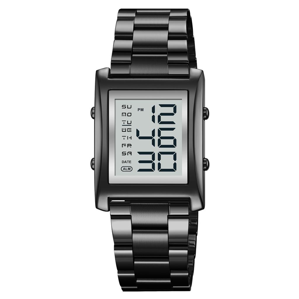 Fashion Men's Square Watch Business Steel Belt Multifunctional Electronic Watch