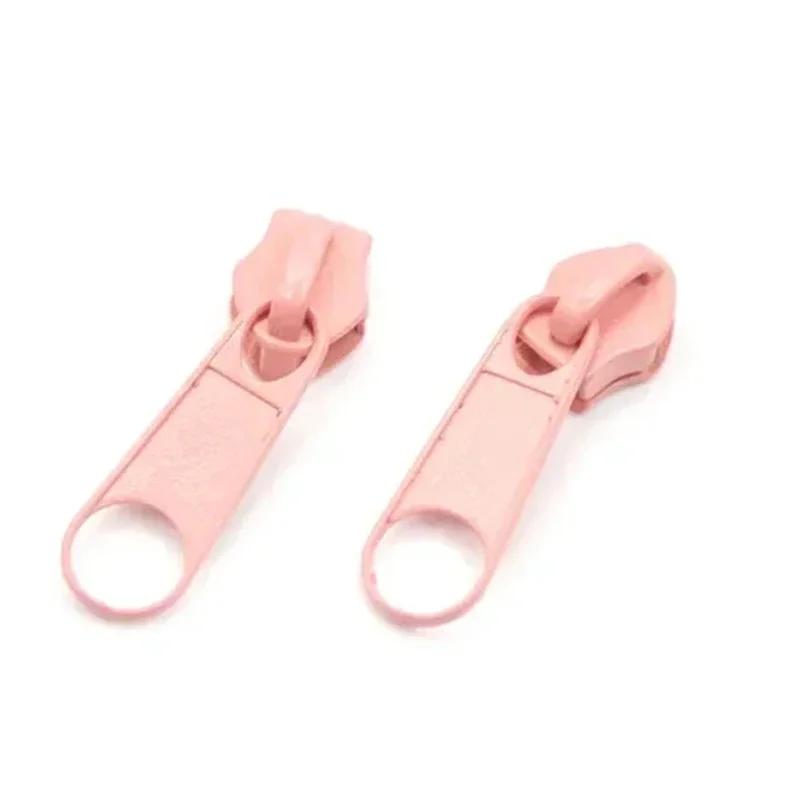 10/20/50Pcs 3#5# Meetee Rainbow Nylon Zipper Slider Backpack Jacket Zips Heads Decorative Zip Puller Repair Kit Sewing Accessory