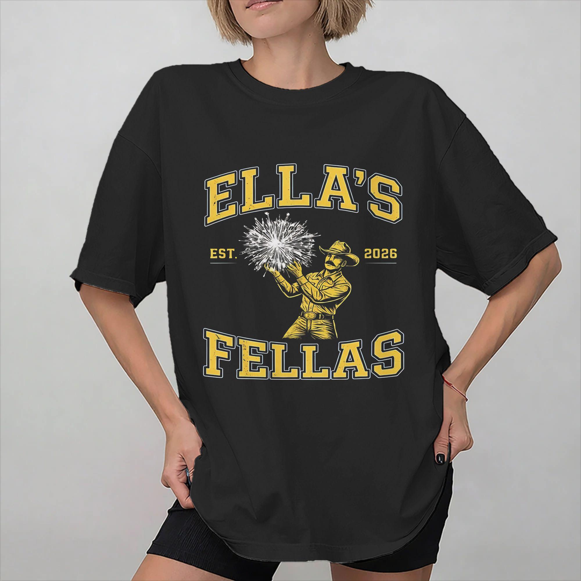 Ella Fella The Dandelion Tour Choosin Texas Country Ellas Fellas Club Merch Unisex Women T Shirts Pure Cotton Tee S
