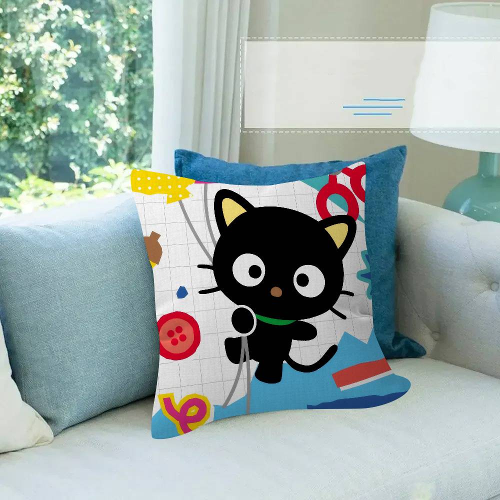 Cute cartoon art chibi cat c-Chococat    Pillow Cover  Bedroom Wild Party Decor Pillowcase kid Birthday shower Gift