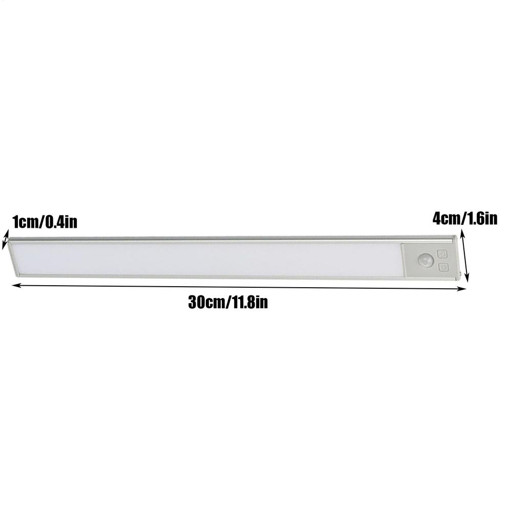 Closet Lights Motion Sensored Led Light Strip Under Cabinet with 3 Colors No Drilling Fixtures for Bar Kitchen Stair Drawers