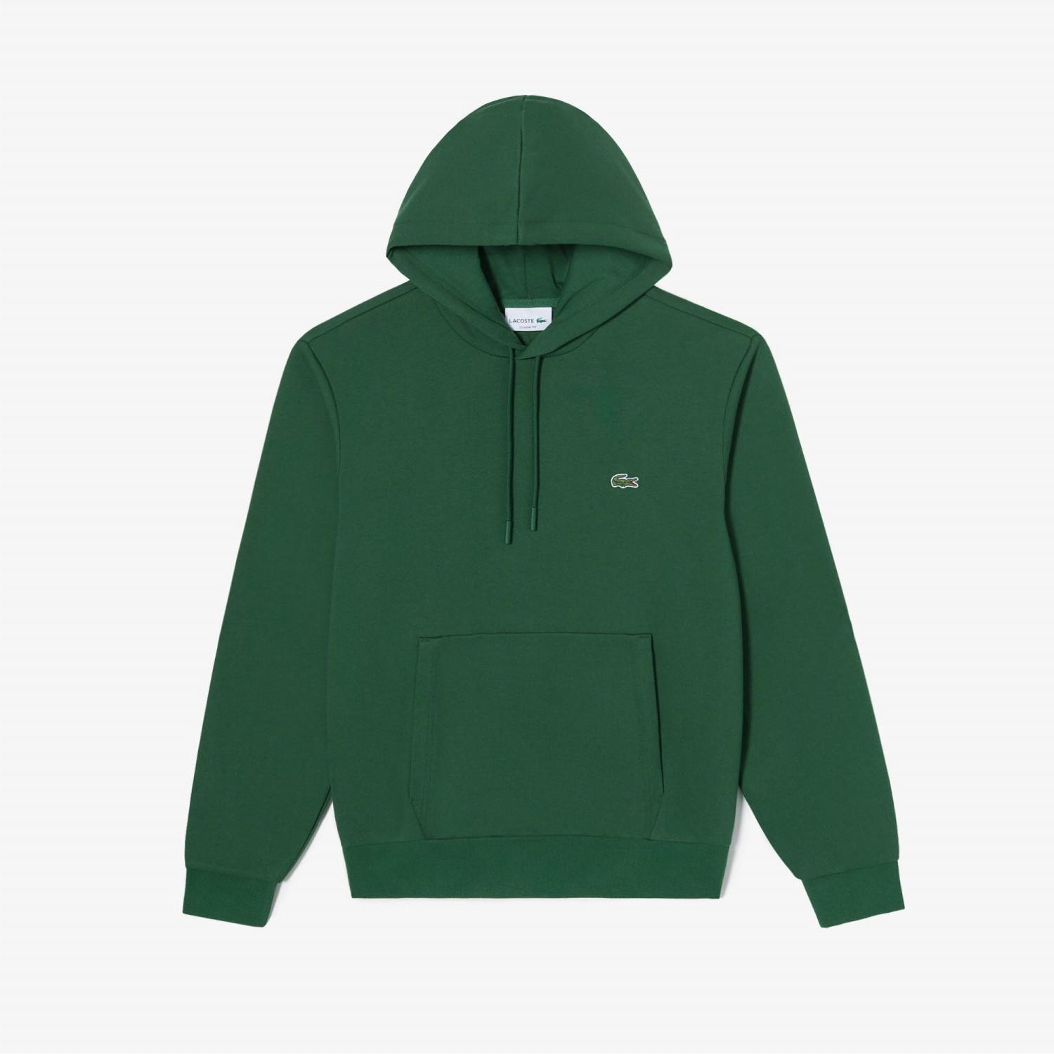 

LACOSTE Мужская базовая футболка с капюшоном [зеленый]