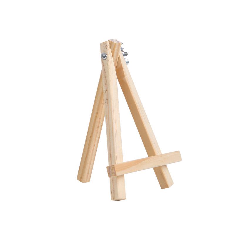 Pine Wood Triangle Easel & Desktop Holder for Paintings, Phones, and Tablets