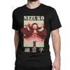 Men Women TShirts Nezuko Kamado Kawaii Anime Japan 100 Cotton Tees Short Sleeve Demons Slayers Kimetsus T Shirts Tops Printed