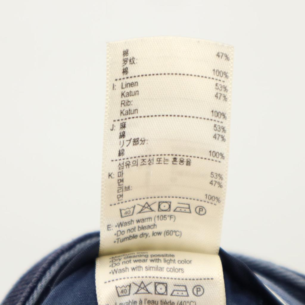 Lacoste Linen Blend Shorts 40 Blue Navy Blue Men's Used