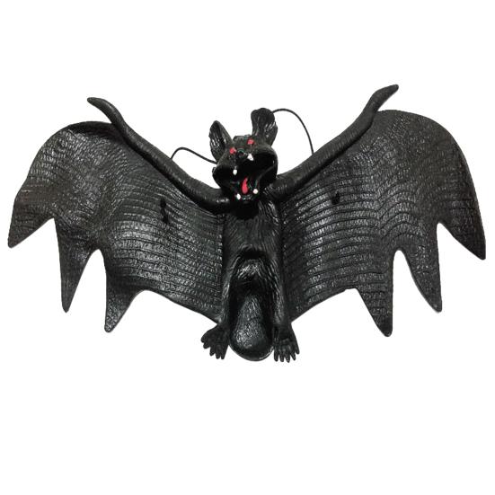 Simulation Animal Toy Eco-friendly Realistic Looking TPR Rubber Hanging Simulation Bats Trick Toy for Home