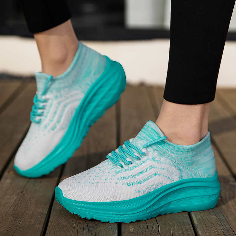 Fashion Round Tip Big Sole Women's Stylish Sneakers Casual Brand Shoes Women Luxury Trainers For Womans Sport Functional Loafter